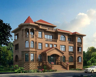 三层豪华欧式复式别墅