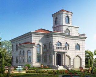 地区风格双车库豪华别墅