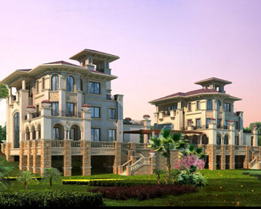 别墅园区现代风格别墅图