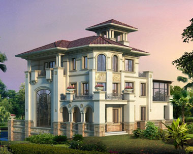 美丽清晰大方得体别墅图