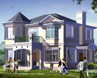 [永云别墅]AT289二层私人豪华别墅建筑结构水电施工图纸12m×11m