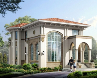 AT1719二层带地下室欧式风格私人豪华别墅全套设计图纸 12mx16m